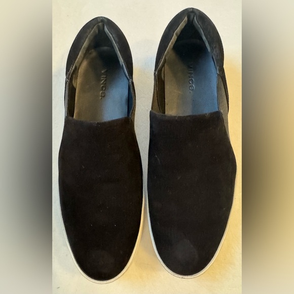 VINCE Women's Warren Slip-on Platform Black
Suede Sneakers Size 8M - Picture 6 of 11
